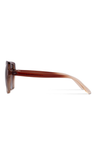 Senlites-Roxana Marrone Kadın Kahverengi Degrade Polarize Altıgen Güneş Gözlüğü-Güneş Gözlüğü-2-Milagron.com