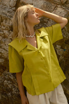 Serein Co-Revival Gömlek Lime-Gömlek-1-Milagron.com