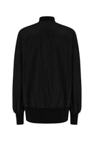 Sertaç Taşdelen-Siyah %100 Polyester Fermuarlı Oversized Erkek Bomber Ceket Mont J 03-Ceket-6-Milagron.com