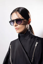 Sertaç Taşdelen-Siyah Degrade Camlı Siyah Çerçeveli Asetat Cr-39 Uv 400 Unisex Güneş Gözlüğü Model G 03-Güneş Gözlüğü-1-Milagron.com