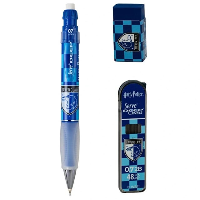 Serve-Harry Potter Ravenclaw Damalı 3'lü Kalem Seti — 0,7 Mm-Kalem Seti-1-Milagron.com