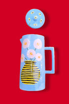 Sesiber-Seramik Sürahi Beyaz Çiçekler-Sürahi-1-Milagron.com