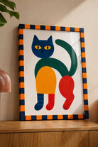 Playful Kedi - Ritim Çerçeveli - Art Print Tablo - 0