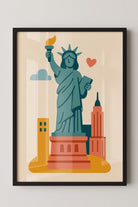 Playful Newyork - Çerçeveli Art Print Tablo - 0