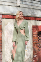 Sfida İstanbul-Matcha Dress- Sf 21 Müslin Elbise-Elbise-1-Milagron.com