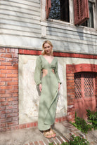 Sfida İstanbul-Matcha Dress- Sf 21 Müslin Elbise-Elbise-5-Milagron.com