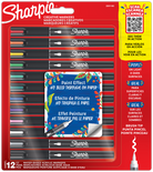 Sharpie-Sharpie Akrilik Markör Fırça Uç 12'li Blister-Kalem Seti-1-Milagron.com