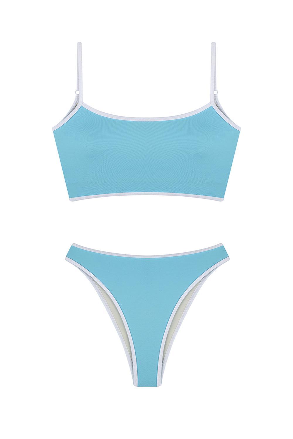 Shikoo Swimwear-Açık Mavi Askılı Atlet Bikini-Bikini & Mayo-4-Milagron.com