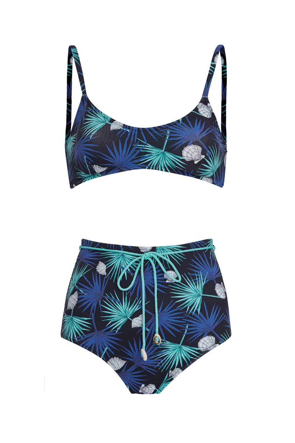 Shikoo Swimwear-Deniz Kabuğu Desenli Bikini Takımı-Bikini & Mayo-3-Milagron.com