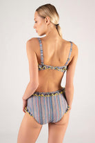 Shikoo Swimwear-Gri Yüksek Bel Bikini Takımı-Bikini & Mayo-2-Milagron.com