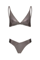 Shikoo Swimwear-Haki Üçgen Parlak Bikini Takımı-Bikini & Mayo-3-Milagron.com