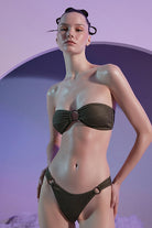 Shikoo Swimwear-Halka Detaylı Straplez Bikini-Bikini & Mayo-1-Milagron.com