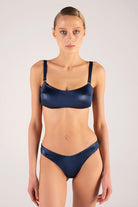 Shikoo Swimwear-Lacivert Straplez Bikini Takımı-Bikini & Mayo-1-Milagron.com