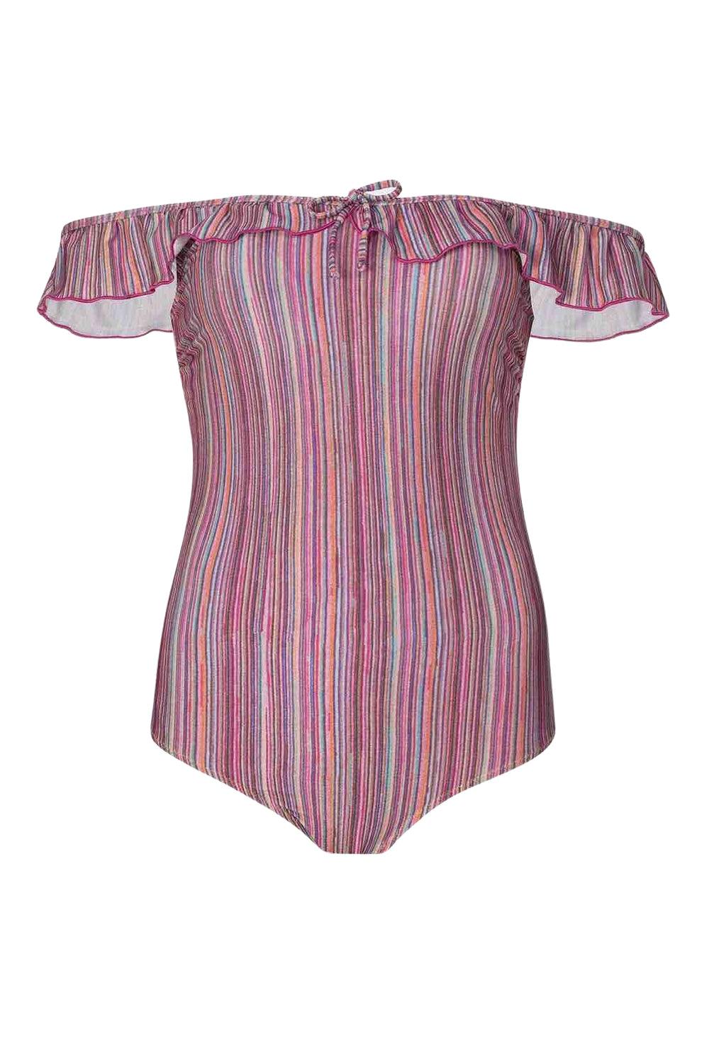 Shikoo Swimwear-Missoni Parlak Kumaşlı Fiyonglu Reto Mayo - Il-Bikini & Mayo-1-Milagron.com