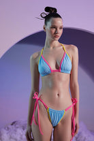 Shikoo Swimwear-Neon Renkli Bağcıklı Üçgen Bikini-Bikini & Mayo-2-Milagron.com