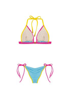 Shikoo Swimwear-Neon Renkli Bağcıklı Üçgen Bikini-Bikini & Mayo-4-Milagron.com