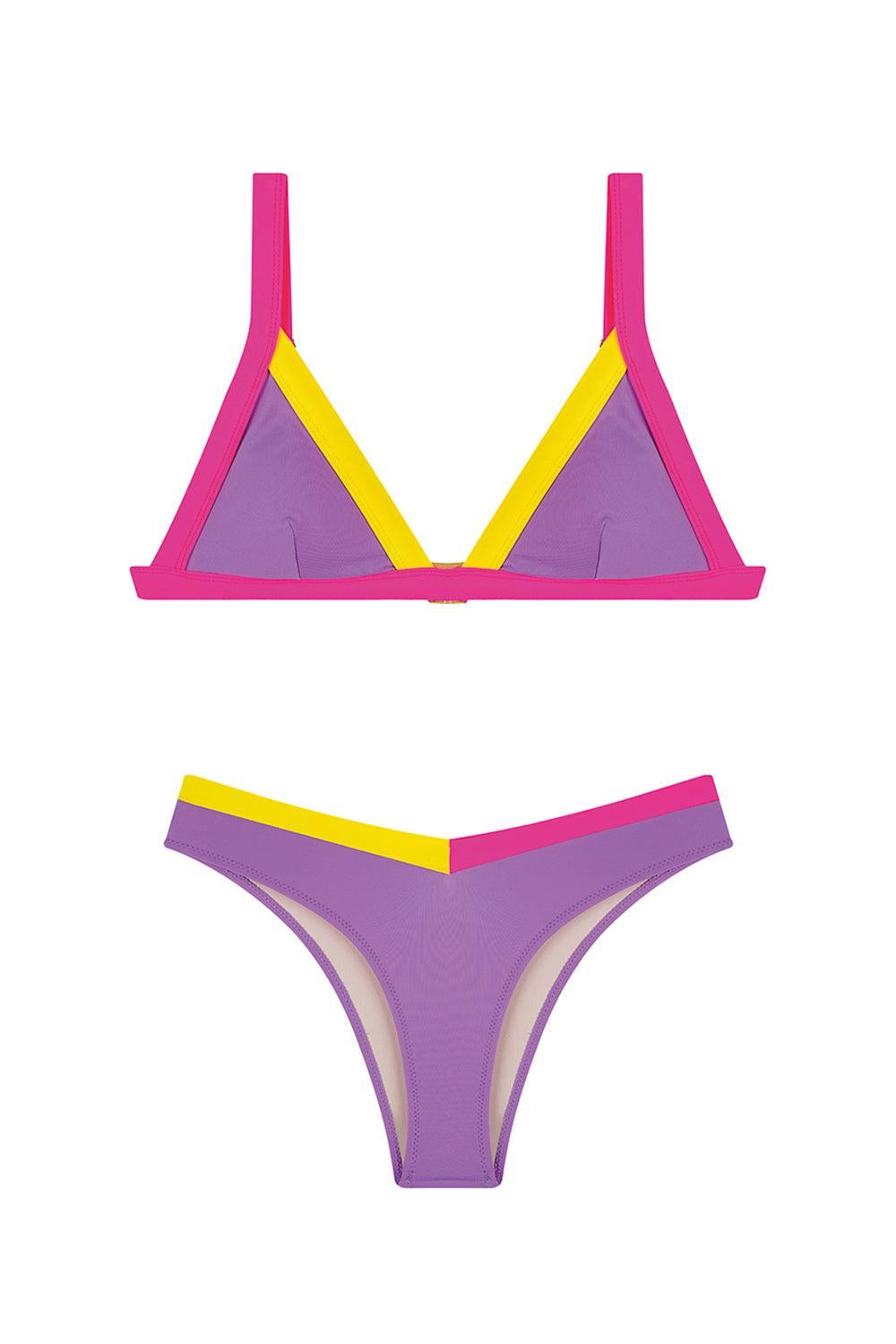 Shikoo Swimwear-Neon Renkli Üçgen Bikini-Bikini & Mayo-5-Milagron.com