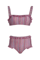 Shikoo Swimwear-Pembe Yüksek Bel Bikini Takımı-Bikini & Mayo-3-Milagron.com