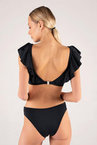 Shikoo Swimwear-Siyah Kemer Tokalı Volanlı Bikini Takımı-Bikini & Mayo-2-Milagron.com