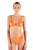 Shikoo Swimwear-Turuncu Üçgen Parlak Bikini Takımı-Bikini & Mayo-1-Milagron.com