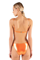 Shikoo Swimwear-Turuncu Üçgen Parlak Bikini Takımı-Bikini & Mayo-2-Milagron.com