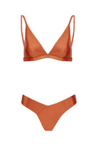 Shikoo Swimwear-Turuncu Üçgen Parlak Bikini Takımı-Bikini & Mayo-3-Milagron.com