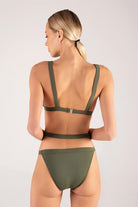 Shikoo Swimwear-Üçgen Yeşil Belden Kemerli Bikini Takımı-Bikini & Mayo-2-Milagron.com