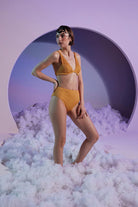 Shikoo Swimwear-V Yaka Üçgen Bikini Takımı-Bikini & Mayo-2-Milagron.com