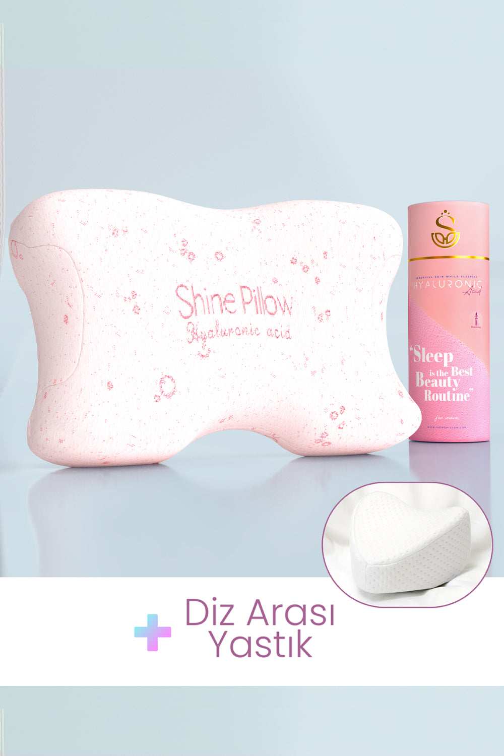 Kırışıklık Önleyici Ortopedik Güzellik Yastığı + Ortopedik Diz & Bacak Arası Destek Yastığı Seti - 0