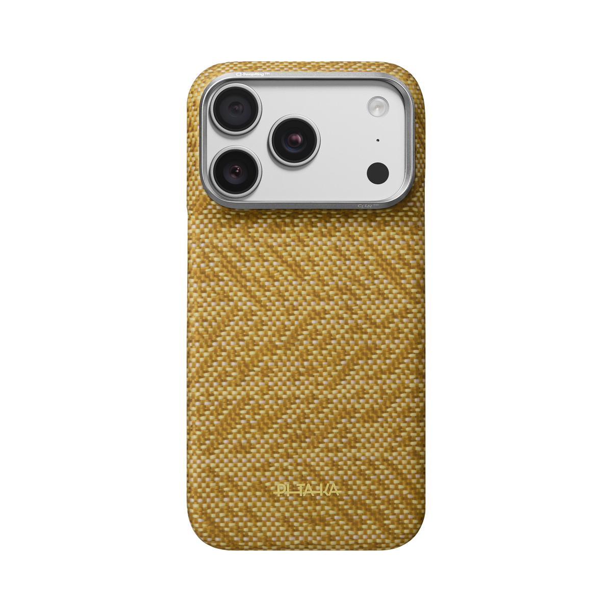 Iphone 18 Pro Karbon Kılıf Magsafe Uyumlu Aramid Fiber - Edge Golden Drift
