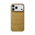 Iphone 18 Pro Max Karbon Kılıf Magsafe Uyumlu Aramid Fiber - Edge Golden Drift