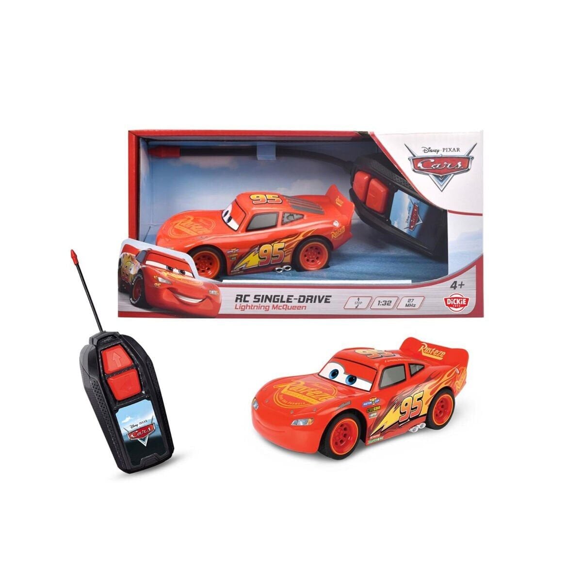 203081008 Rc Cars Lightning Mcqueen 1:32 1 Channel 27 Mhz Forward-Straight