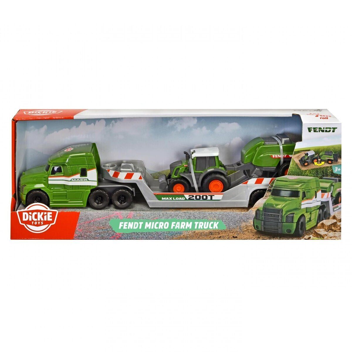 203735006 Fendt Micro Farm Truck Freewheel Mack Truck Trailer With Fendt Tract