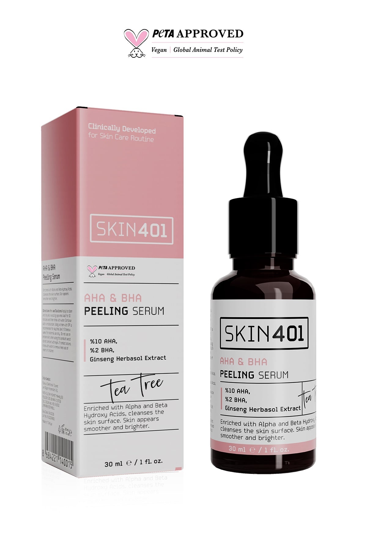  10% Aha & 2 % Bha Peeling Serum 30 Ml