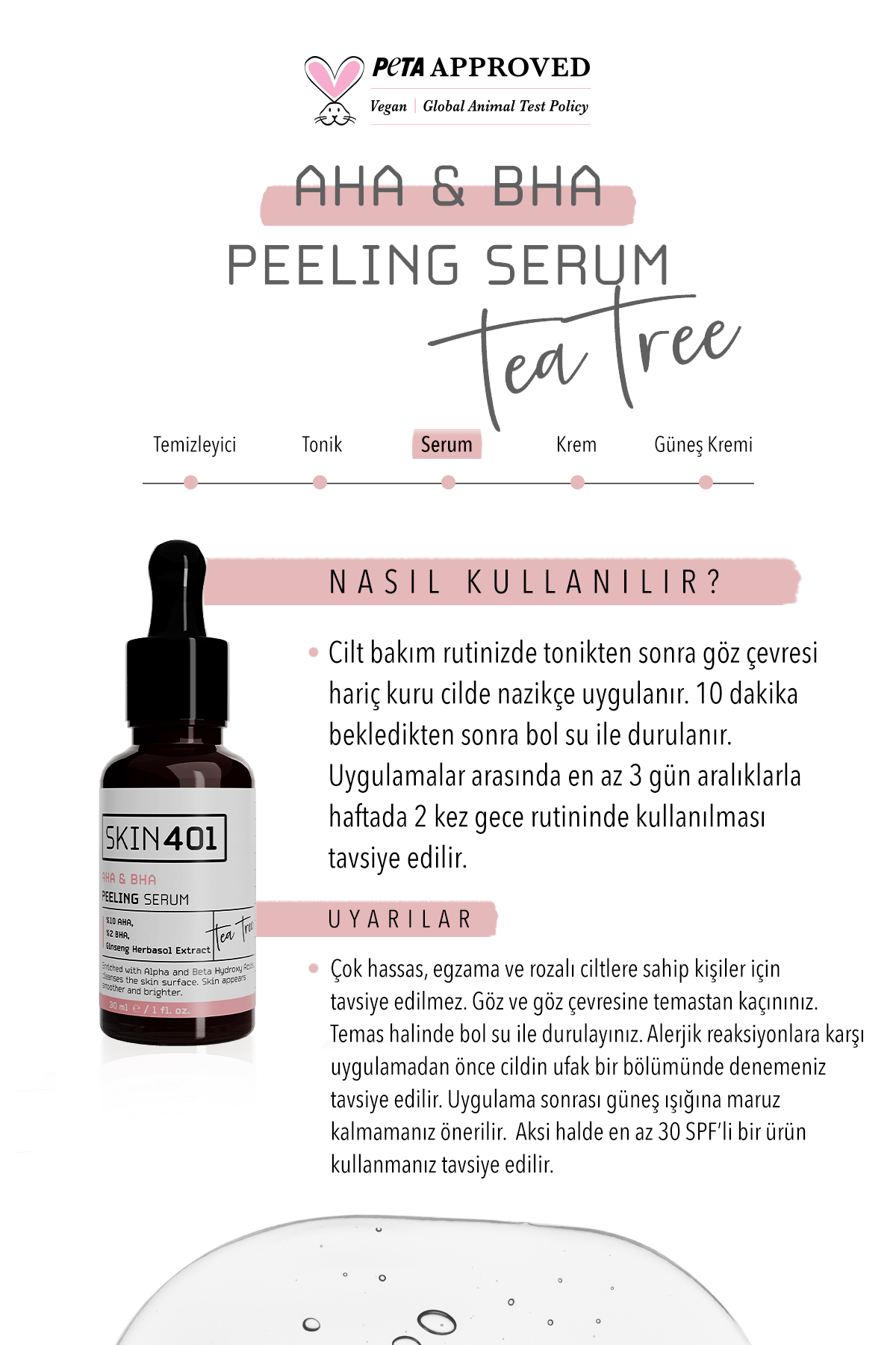  10% Aha & 2 % Bha Peeling Serum 30 Ml