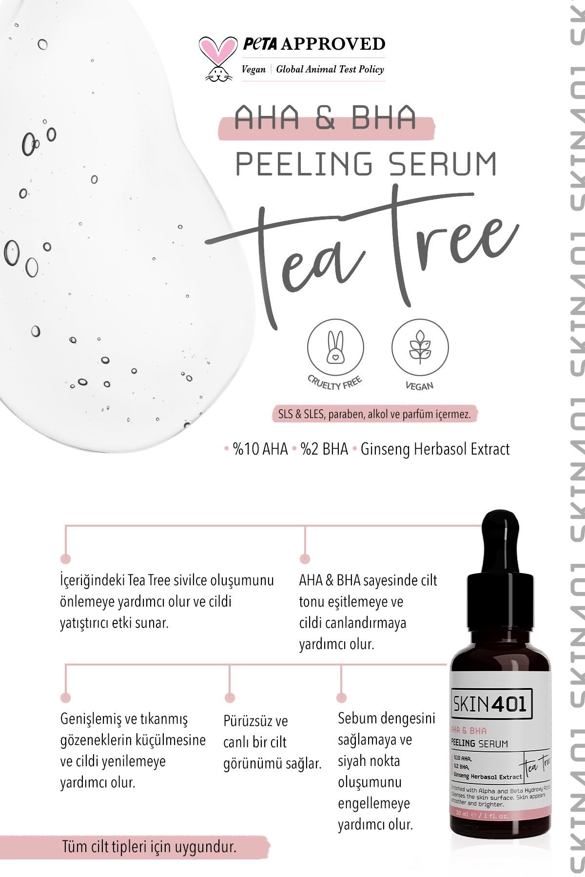  10% Aha & 2 % Bha Peeling Serum 30 Ml