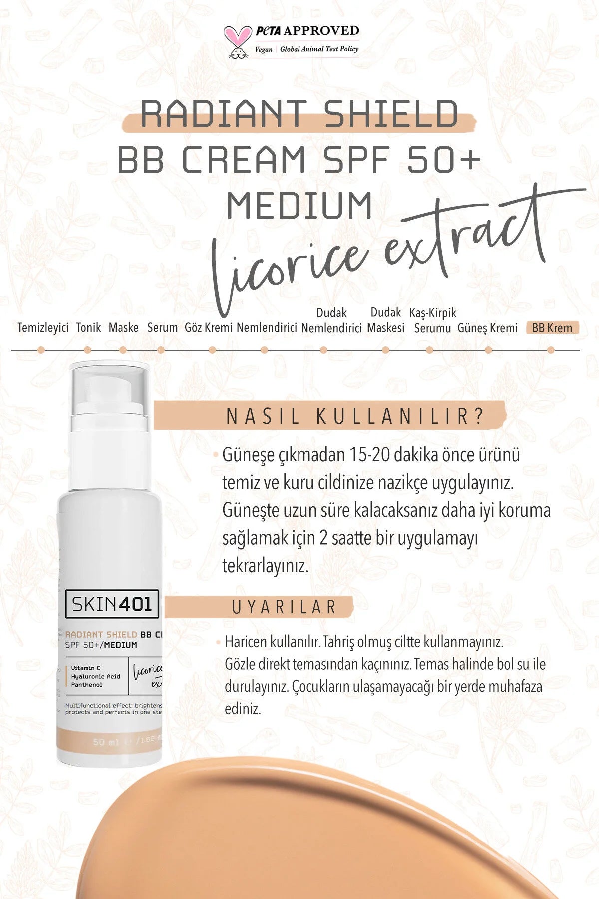 Multi-Fonksiyonel Aydınlatıcı Bb Krem Spf 50+ / Orta Cilt Tonu 50Ml (Medium Tone)