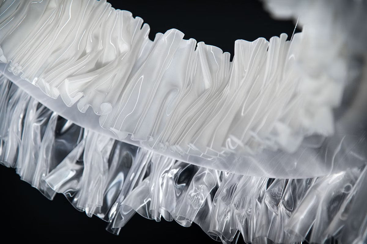 Accerdeon Abajur 1L Prizma-Beyaz Ø37X48 Cm E27 2X12W