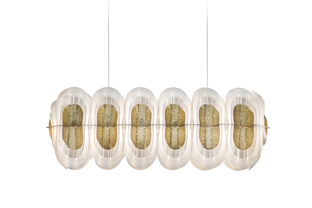 Fiordlys Linear Sarkit Gold Ø90X26Xh33 Cm Led 30W