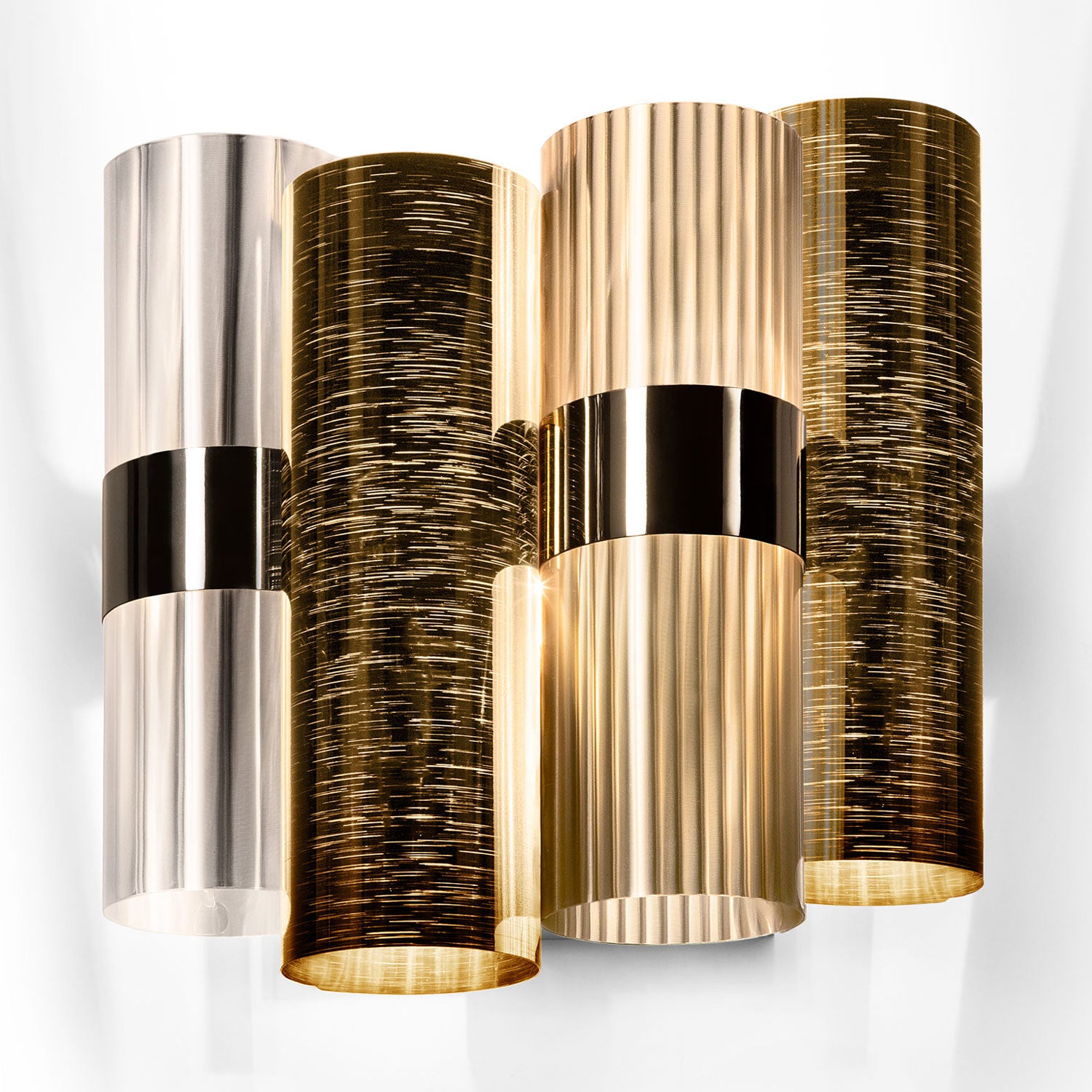 La Lollo Apli̇k 2L Gold-Fume Ø28X16Xh30 Cm E14 Led 2X6W