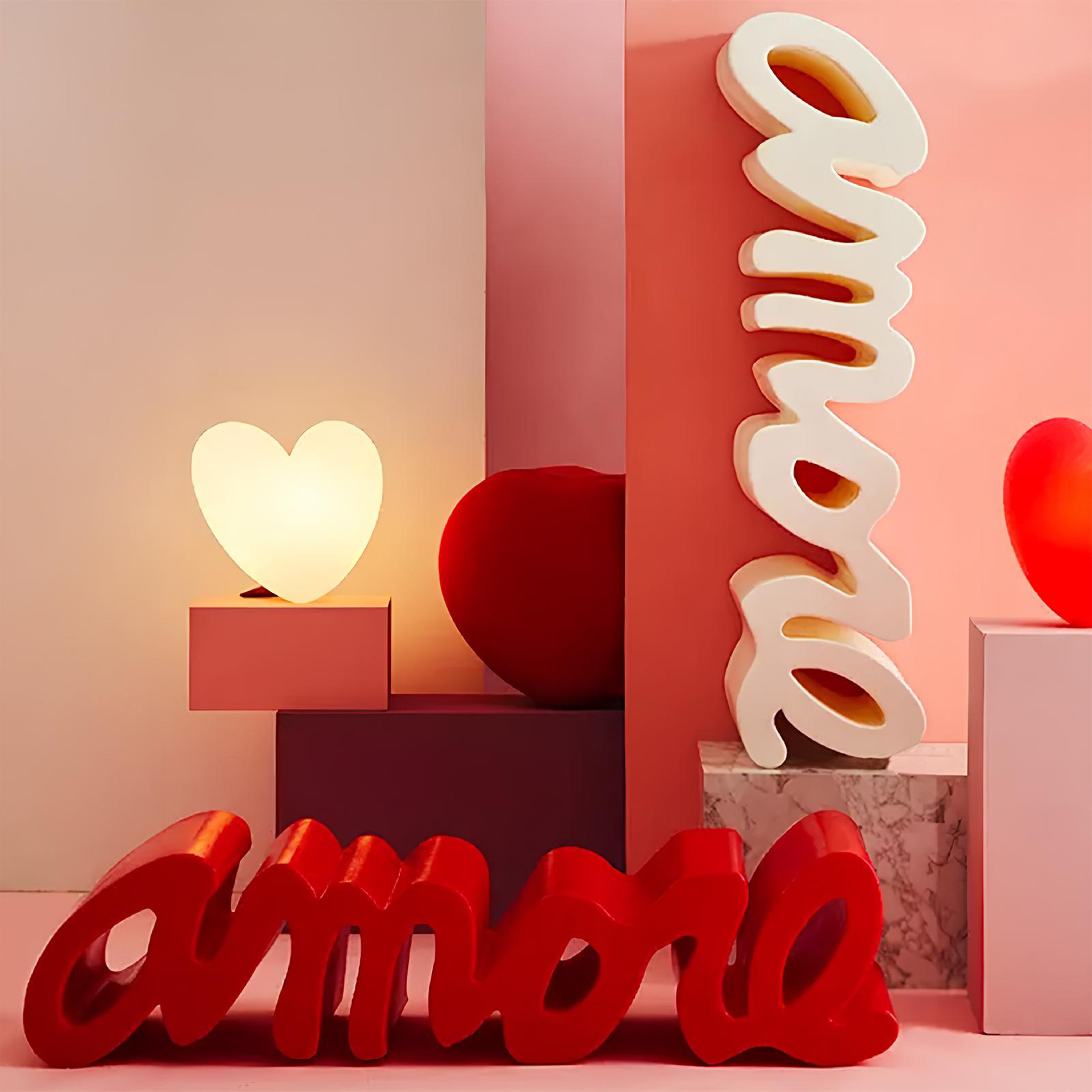 Slide-Amore Kırmızı Bench-Puf-2-Milagron.com