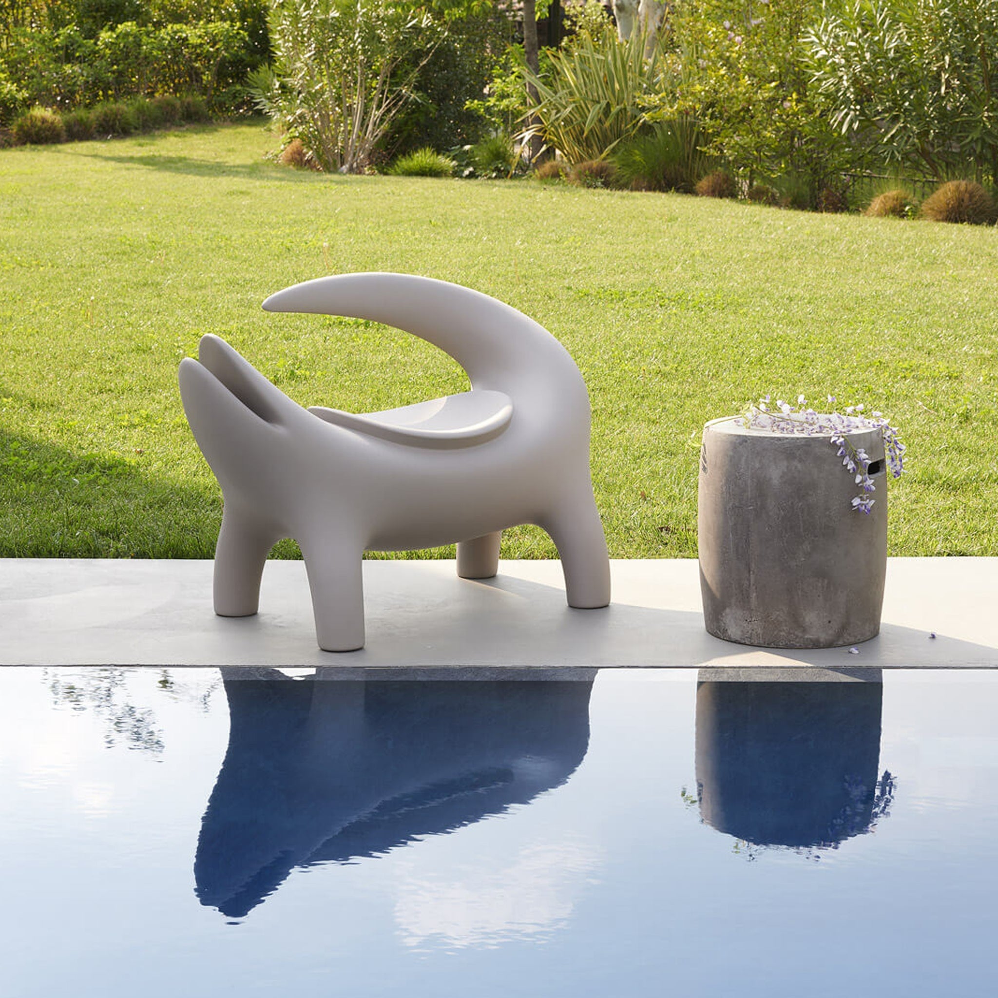 Slide-Kroko Gri Bench-Puf-2-Milagron.com