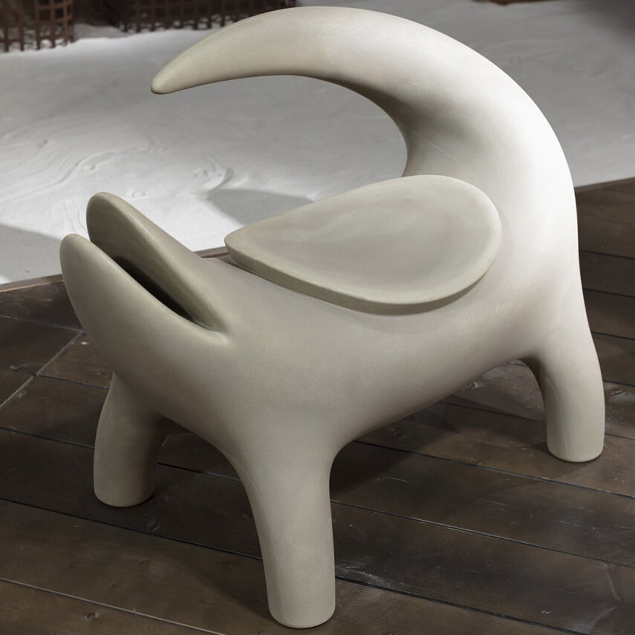 Slide-Kroko Gri Bench-Puf-3-Milagron.com