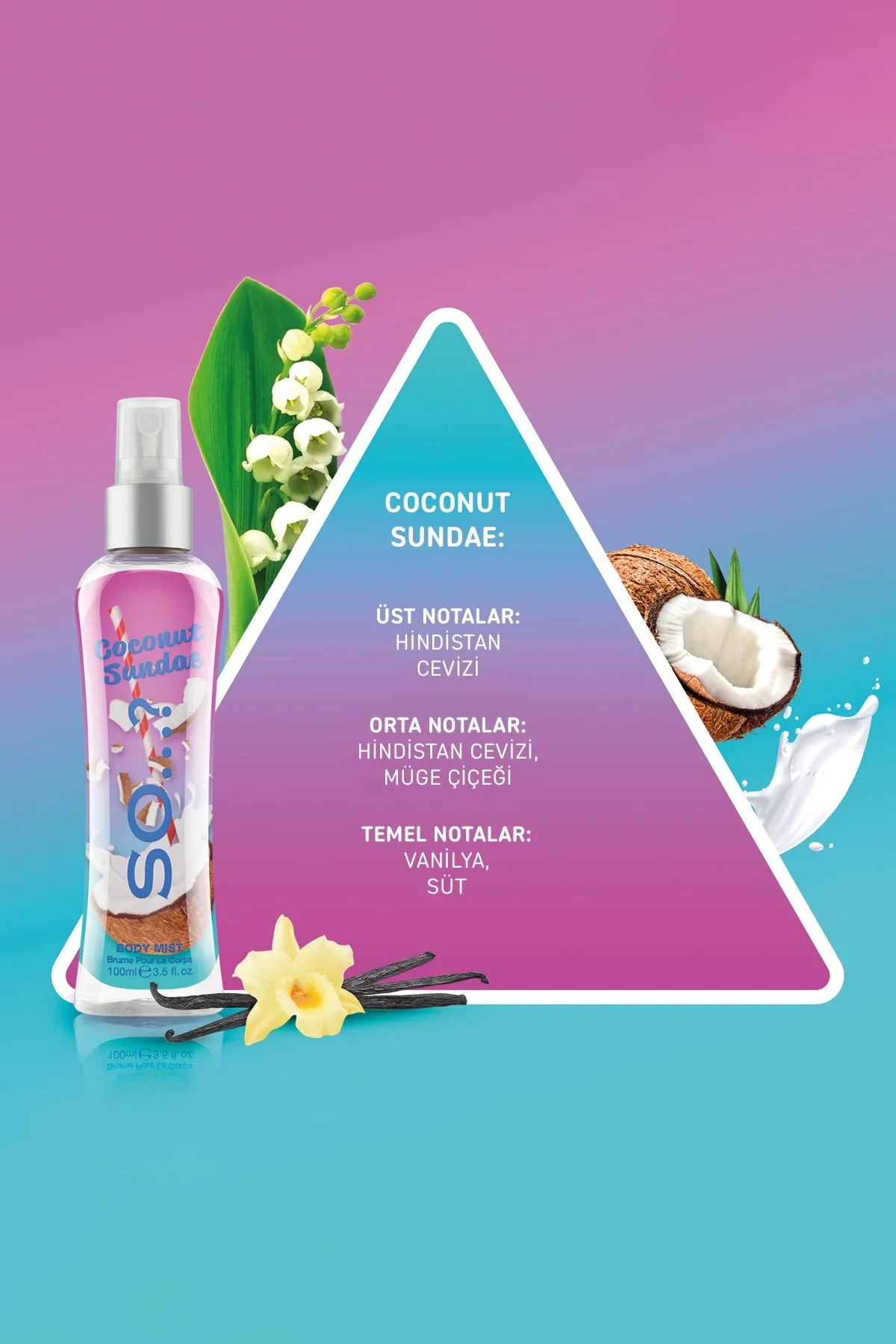 So…? Coconut Sundae Vücut Spreyi 100ml
