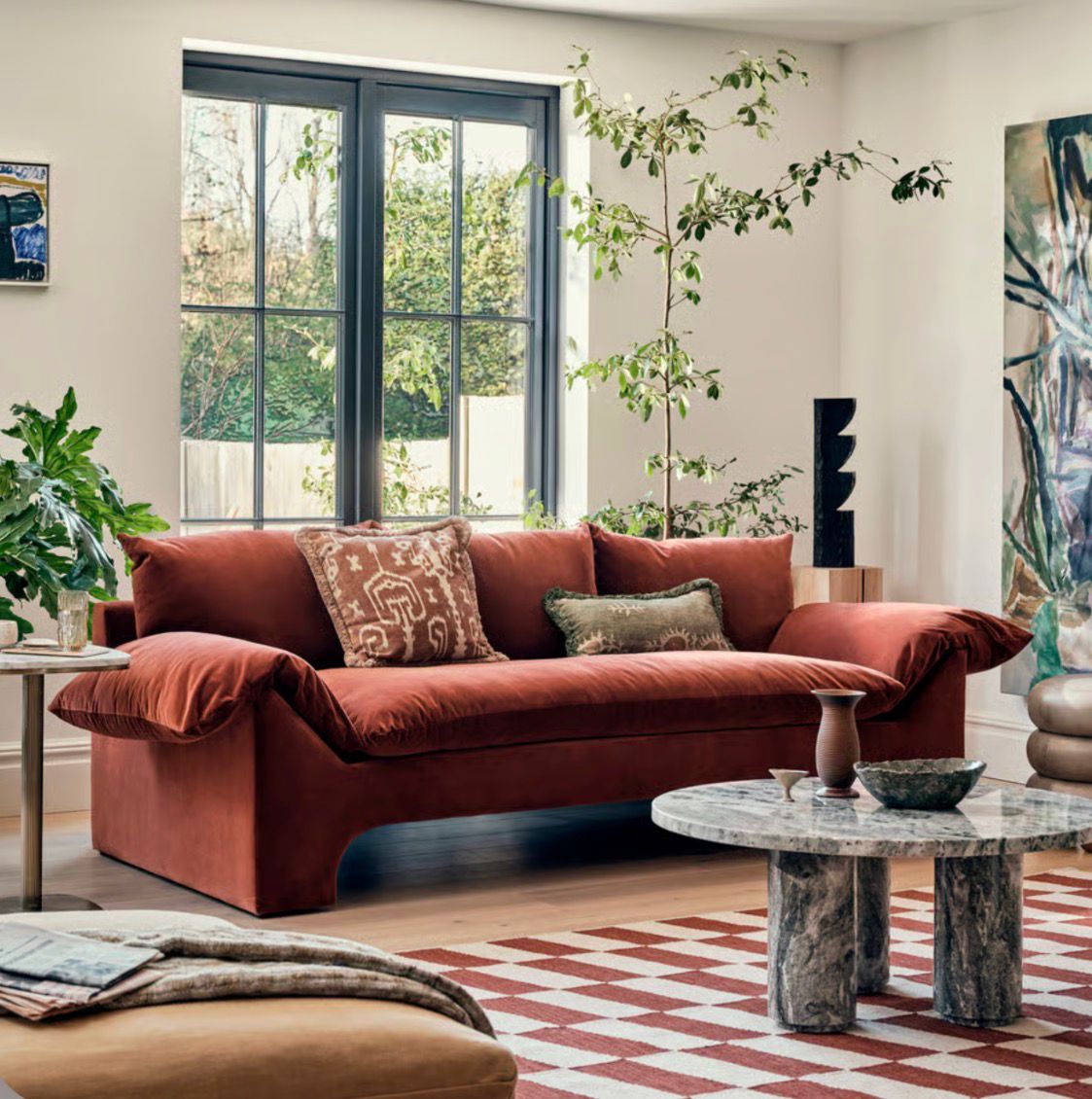 Lumira Kadife Sofa
