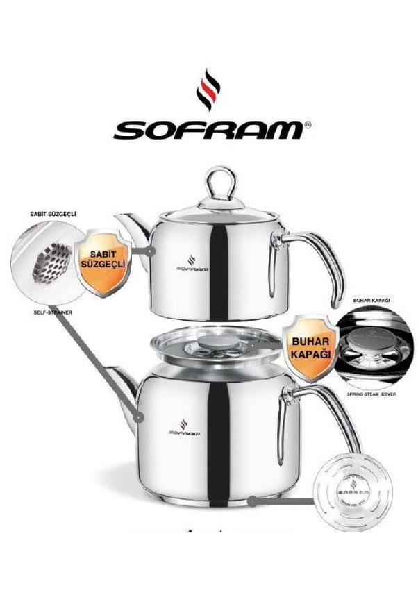 Sofram Soft Büyük Boy Çelik Çaydanlık 170 Big Size