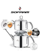 Sofram Soft Orta Boy Çelik Çaydanlık 160 Medium Size