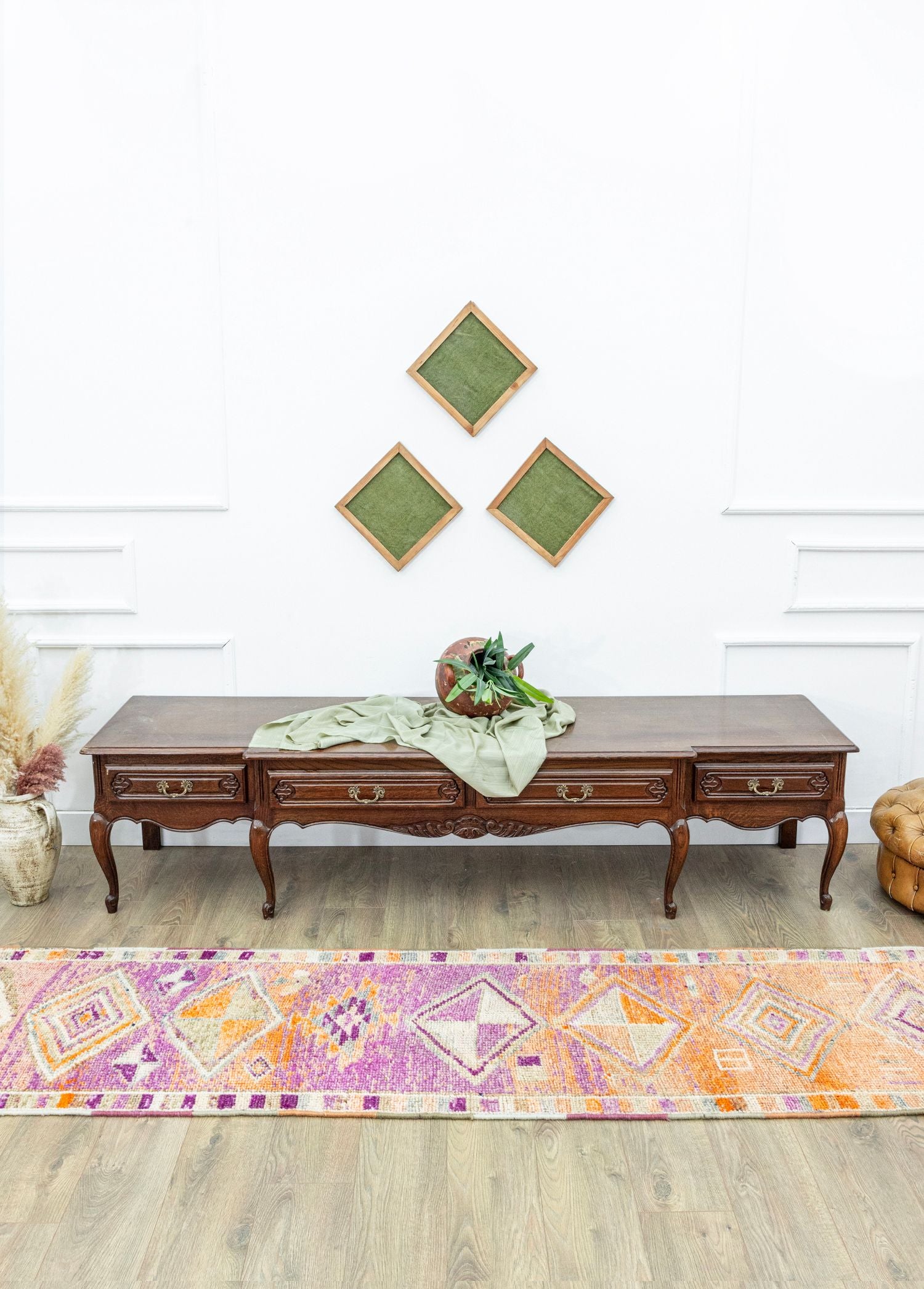 Soho Antiq-Abek Renkli El Dokuma Yün Herki Yolluk 73x318 Cm-Halı-2-Milagron.com