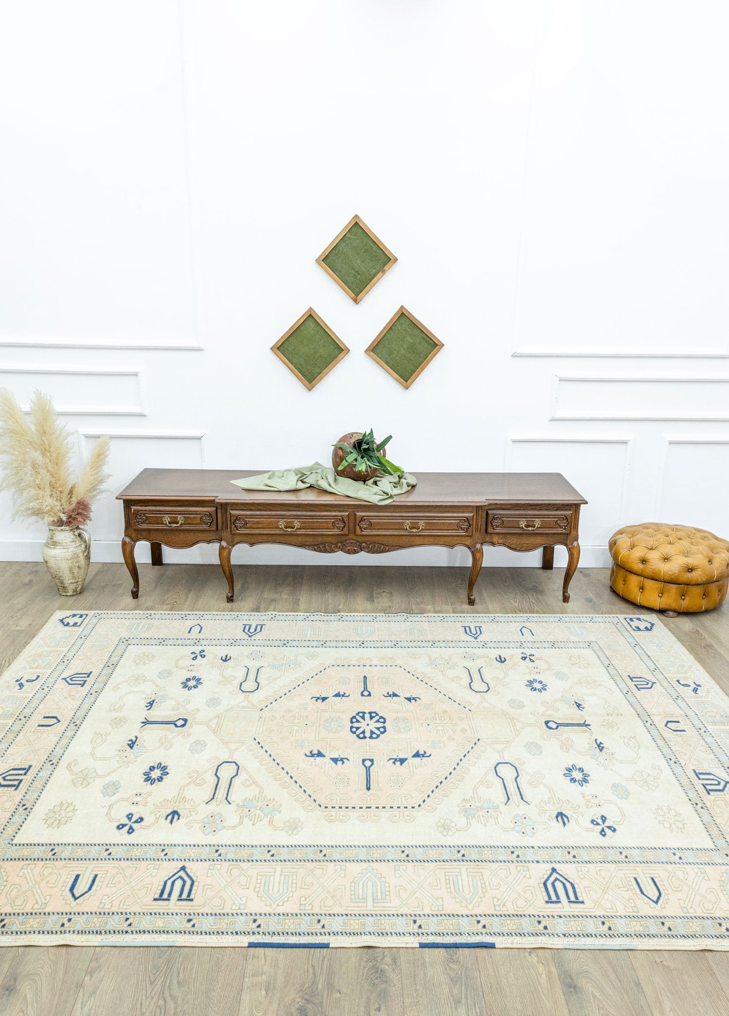 Soho Antiq-Afya Etnik Desenli El Dokuma Yün Halı 198x292 Cm-Halı-2-Milagron.com