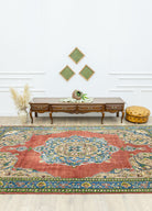 Soho Antiq-Afya Floral Desenli El Dokuma Halı 206x357 Cm-Halı-2-Milagron.com